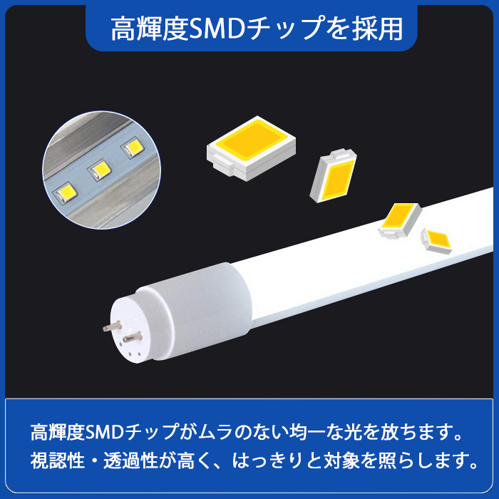 【店内全品8％OFF】LED蛍光灯 15W型 直管 44cm グロー式工事不要 昼白色 770LM 7W led照明 取付簡単 寿命約40000時間 PL保険加入済み 1年保証 送料無料｜ichifujiy｜02