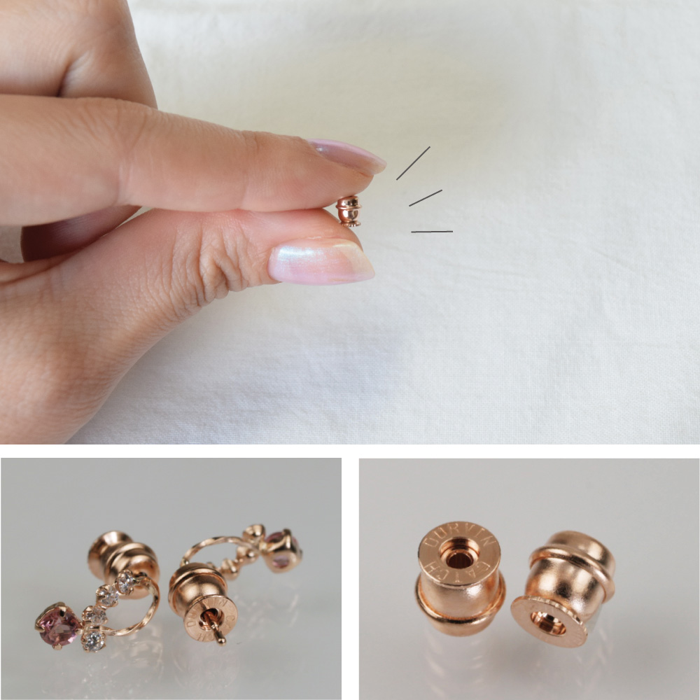 14金コインピアス、キャッチ14金 14金 14K ピアスキャッチ（4.3mm×5.1mm）（10個）の卸売り通販
