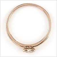 受注生産】リング 指輪 ピンキーリング ハートシェイプ ダイヤモンド