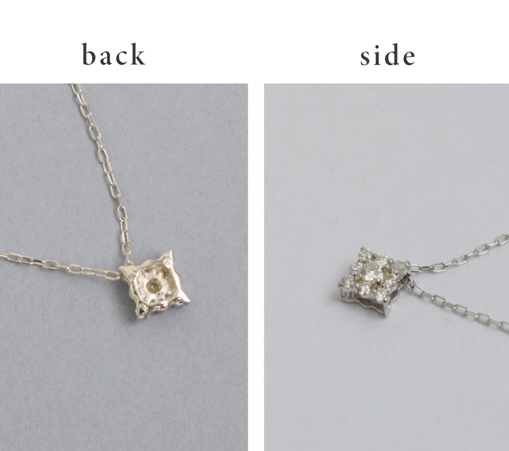 受注生産】ダイヤモンド ネックレス 10金 k10 10k ホワイトゴールド