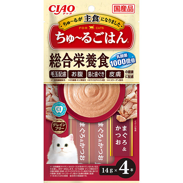 Yahoo! Yahoo!ショッピング(ヤフー ショッピング)CIAO ちゅ〜るごはん まぐろ＆かつお 14g×4本 SC-460 猫用スナック その他