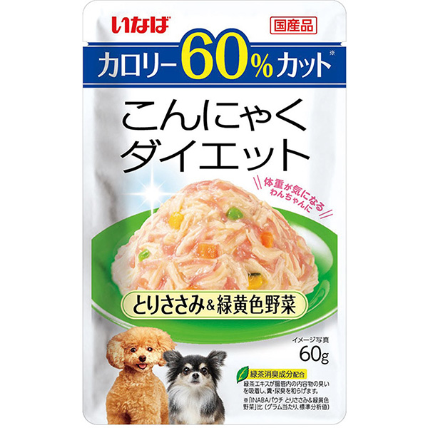Yahoo! Yahoo!ショッピング(ヤフー ショッピング)こんにゃくダイエット とりささみ＆緑黄色野菜 60g DRP-15