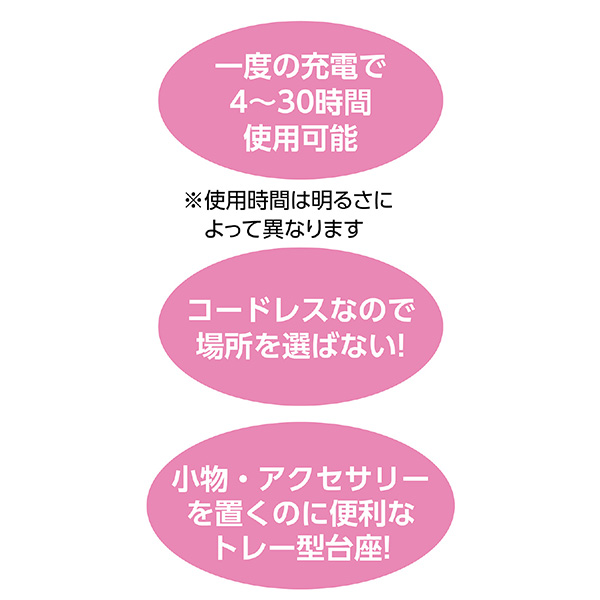 アーテック LEDライト付き卓上ミラー 51284 |  | 02