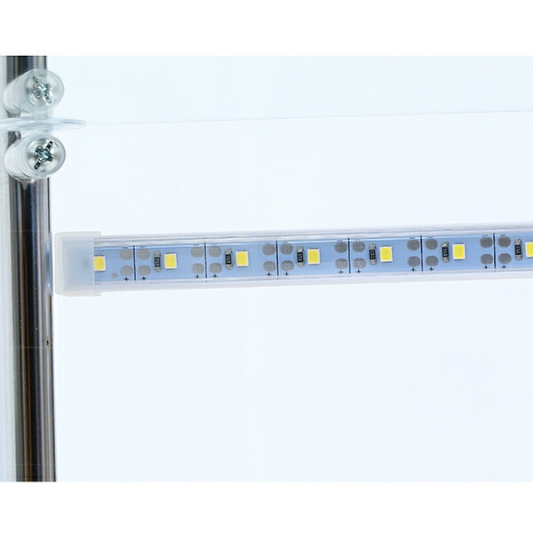 【地域制限有】【メーカー直送】不二貿易 ガラスコレクションケース 4段 LED 黒 00099490 |  | 04