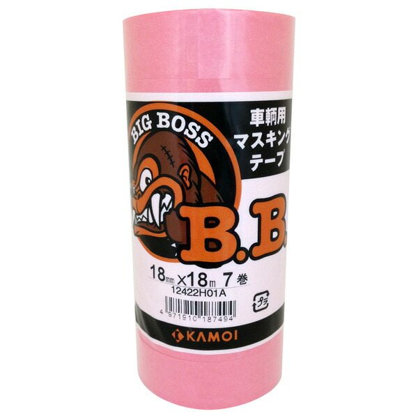 カモ井加工紙 BIG BOSS車両用マスキング 7P 18ミリ×18M NJ621 | 