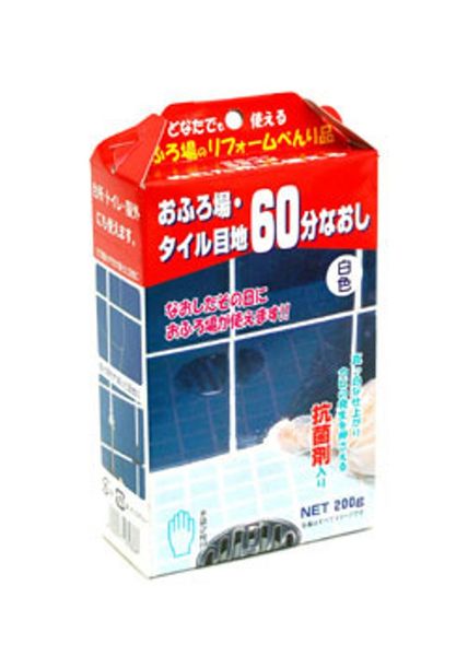 日本ミラコン産業 タイル目地60分 白 200g MR-006 | 