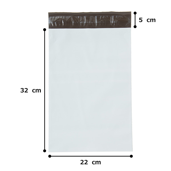 紺屋商事 宅配袋（ＬＤＰＥ）Ａ４小２５枚入　＃６０×横２２０ｍｍ×縦３２０ｍｍ ベロ５０ｍｍ 01040006 | 