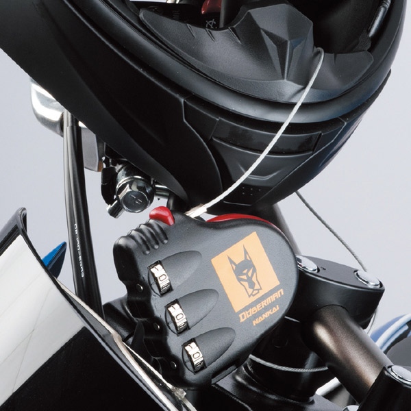 【あすつく】【メール便送料無料】南海部品 ナンカイ DOBERMAN ポケッタブル ワイヤーロック 愛車の番犬ドーベルマン DBL-003 |  | 01