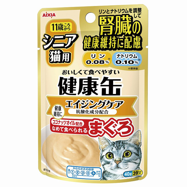 Yahoo! Yahoo!ショッピング(ヤフー ショッピング)アイシア シニア猫用 健康缶パウチ エイジングケア 40g 4571104712558