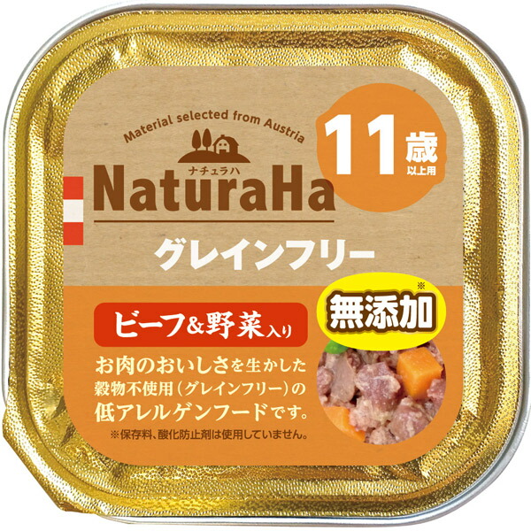 Yahoo! Yahoo!ショッピング(ヤフー ショッピング)マルカン ナチュラハ グレインフリー ビーフ＆野菜入り 11歳以上用 100g SNH-007