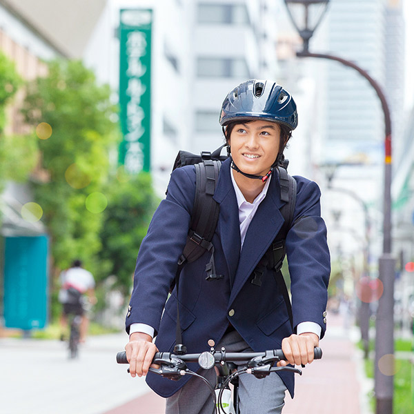 【あすつく】OGK KABUTO（オージーケーカブト） 通学用自転車ヘルメット S ネイビー SB-02S |  | 01