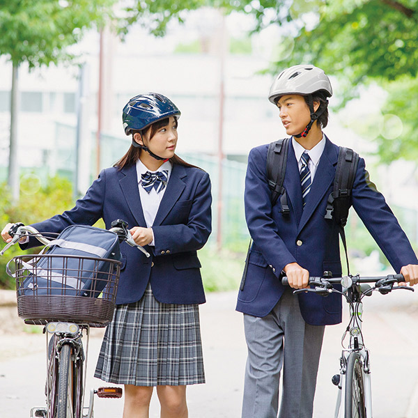 【あすつく】OGK KABUTO（オージーケーカブト） 通学用自転車ヘルメット S ネイビー SB-02S |  | 02