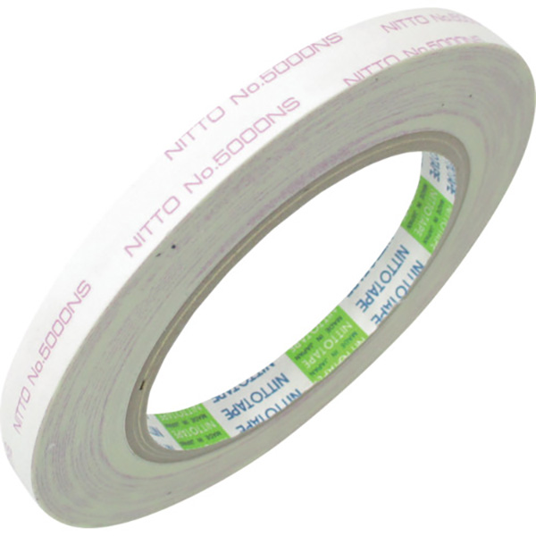 日東電工 再剥離可能強力両面テープNo.5000NS 20mm×20m ホワイト 5000NS-20 | 