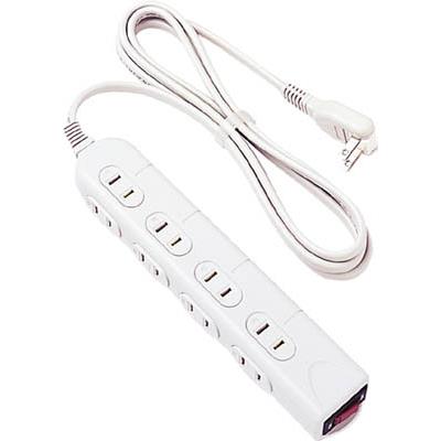 ナカバヤシ OAタップ2mシャッター付2P8個口ライトグレー TAP-N032-20