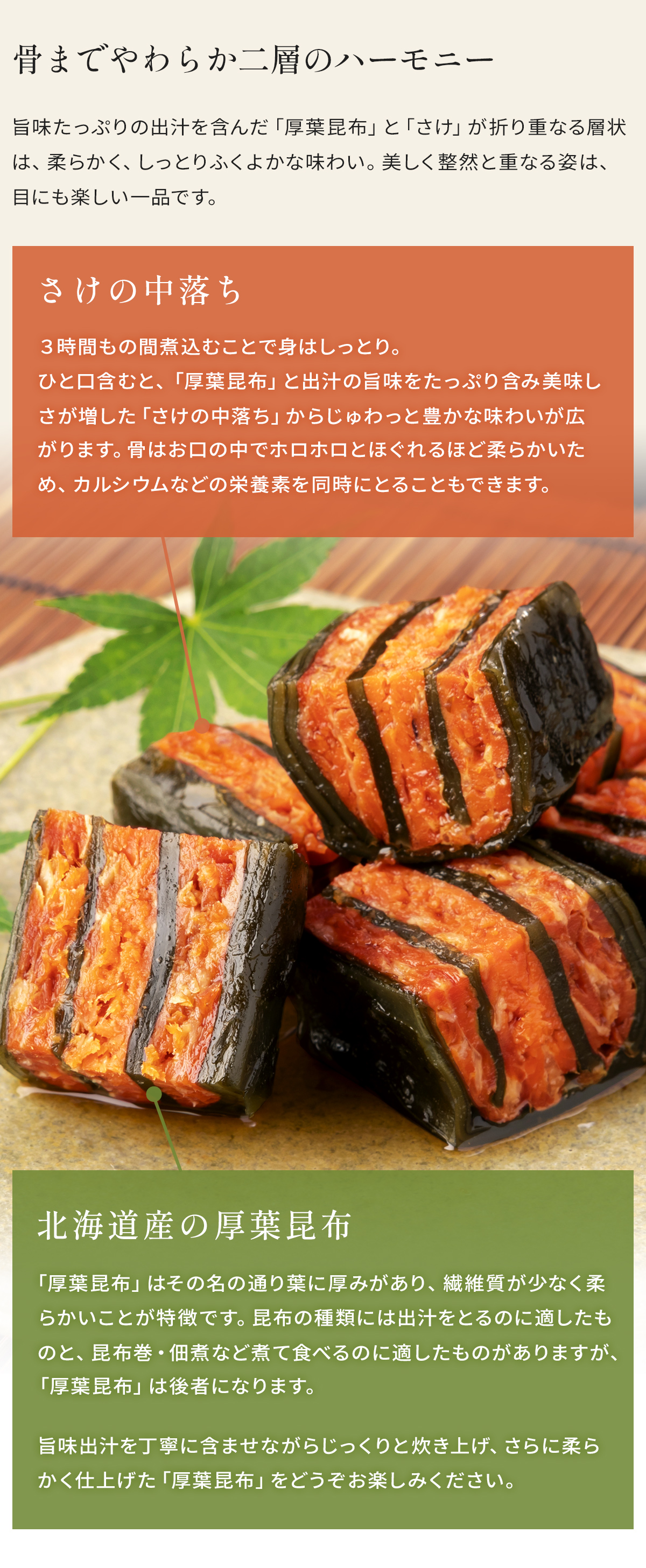 骨までやわらか二層のハーモニー