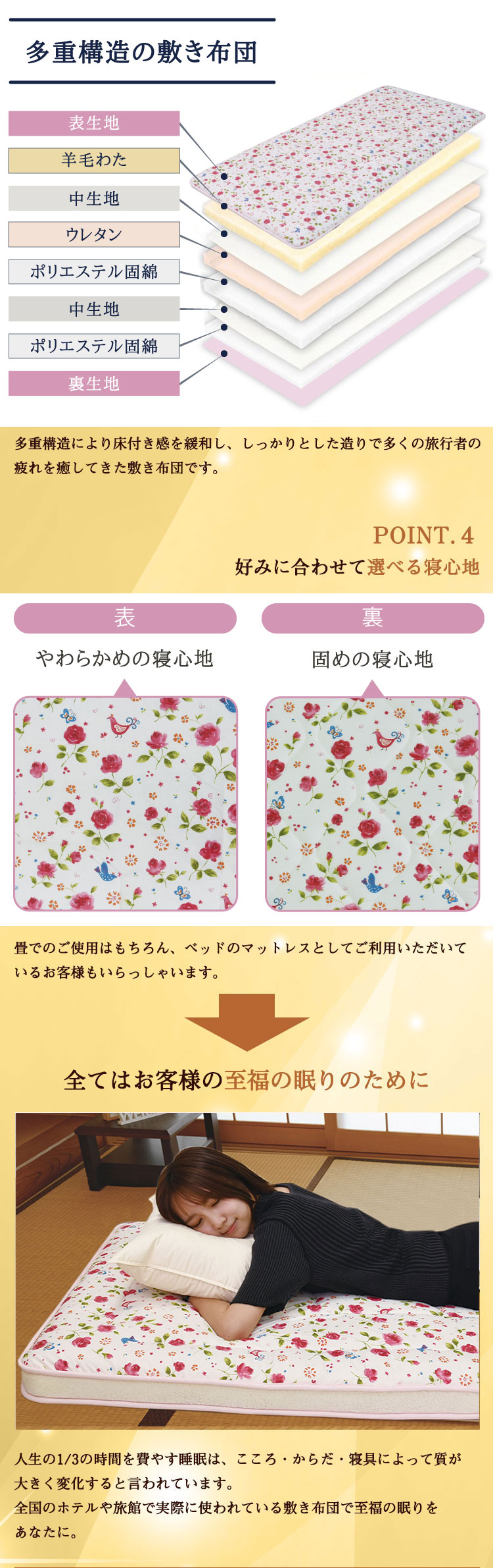 丸八真綿 【レビュー特典付き 枕カバー】 マルハチ 4層 羊毛