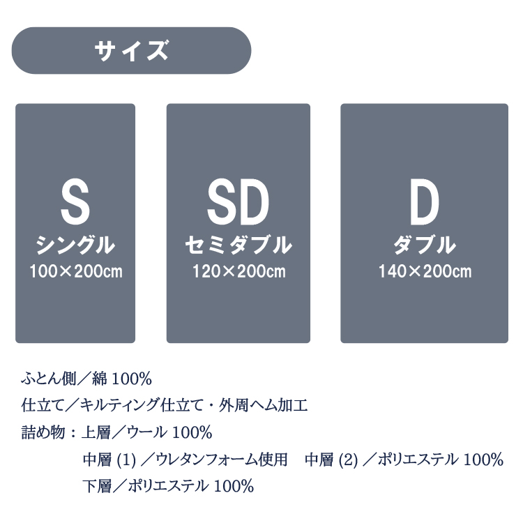 レビュー特典付き 枕カバー】敷き布団 シングル 羊毛 ウール 100％ 4層 極厚 日本製 丸八真綿 至福の眠り 高品質 腰痛 快眠 敷きふとん 敷布団  送料無料 : 631867 : Living fine リビングファイン - 通販 - Yahoo!ショッピング