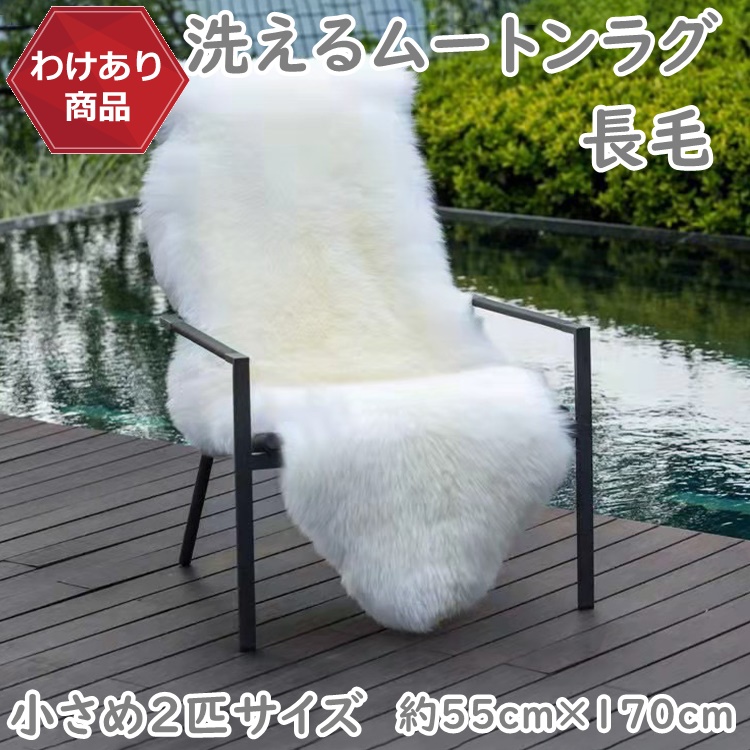 丸八真綿 【わけあり価格】難あり 洗えるスプリングラム 長毛 2匹