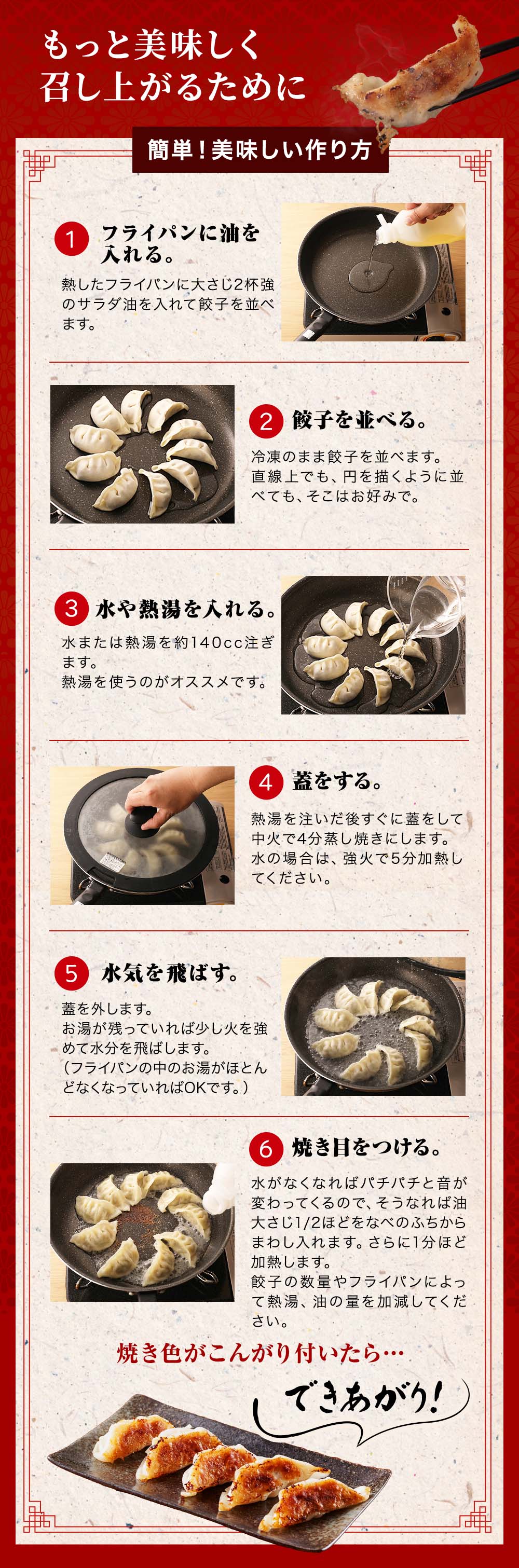 焼き方レシピ