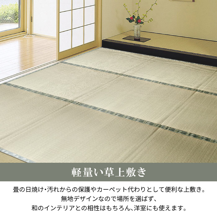 い草 カーペット ござ 6畳 261×352cm 江戸間 上敷き オーダー 防炎 6