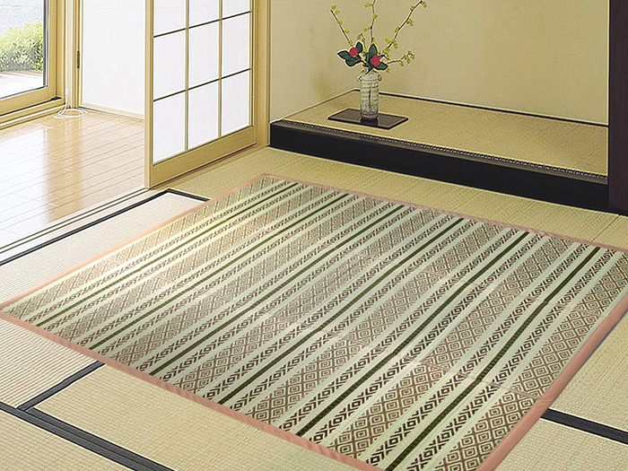 い草 ラグ 1.5畳 オールシーズン /nobel/ 120×180 ボリューム ふっくら
