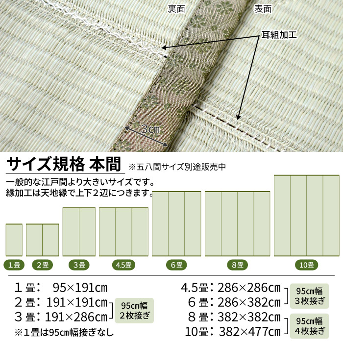 ラグ 洗える 8畳 382×382cm 本間 京間 国産 ビニール風 防炎 爽やか 集会所 集会場 カーペット 微クッション性 八畳 本州/四国:送料無料 / い草風PPござ地紋 / |  | 06