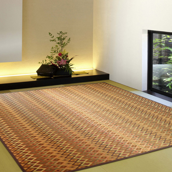 い草 ラグ 国産 2畳 200×200cm オールシーズン 両面 防ダニ 抗菌 防臭 カテキン ホットカーペット対応 二畳 東北/北海道/沖縄追加送料有 / Scls 六重織 / |  | 01