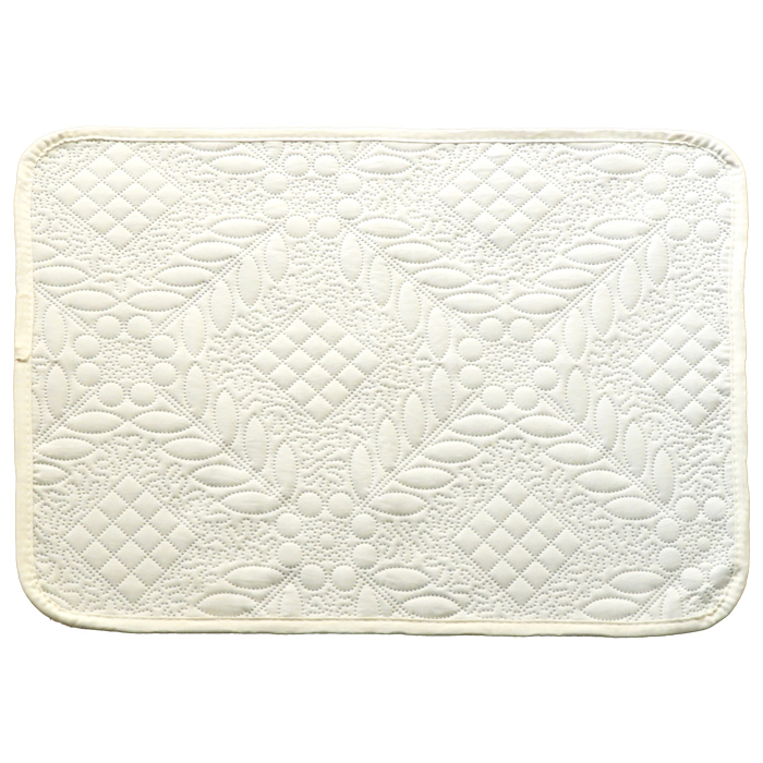 バスマット マット 玄関マット 50×80cm キルトマット 小マット 洗える 両面 長方形 キルト無地 ベージュ ブラウン グリーン アイボリー  / w3b2 |  | 01