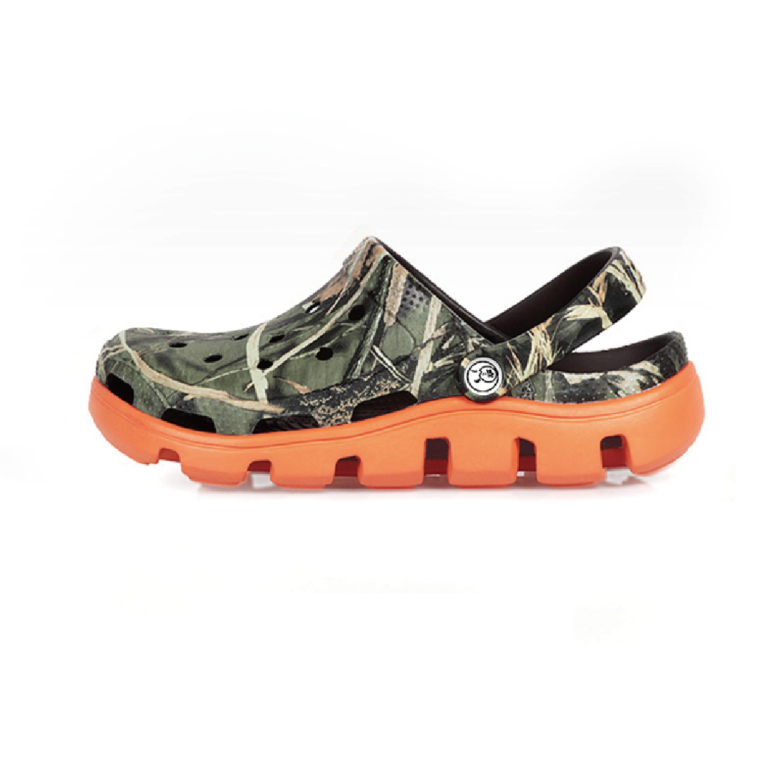【新品】Crocs メンズデッキシューズ M 9 ブラウン/オレンジ 新品】Crocs メンズデッキシューズ M 9 ブラウン/オレンジ 新品