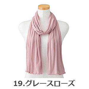 2025年 秋冬 全25色 やわらか ストール 綿100％ 大判 無地 天使の綿