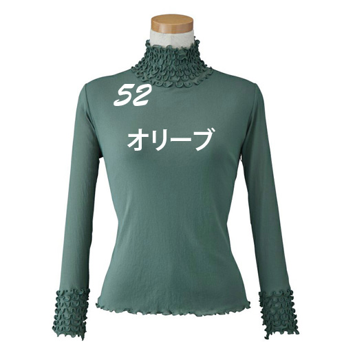 新色 華やか メッシュウィッシュ フローラルネック 長袖 天使の