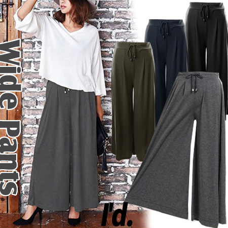 Arpege　storyロングガウチョパンツ サイズ1 未使用タグつき　美品 落ち感のある美脚パンツ しなやかでシワになりにくい ワイド