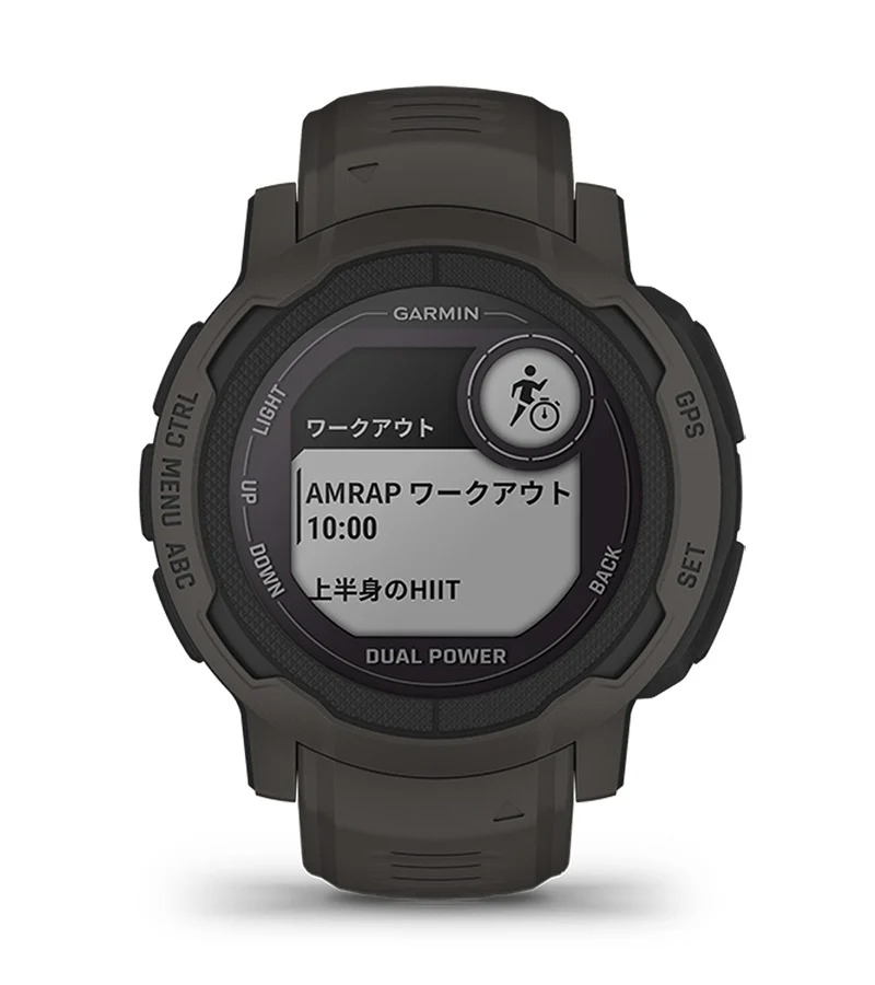 GARMIN ガーミン Instinct 2 Dual Power Graphite 010-02627-40