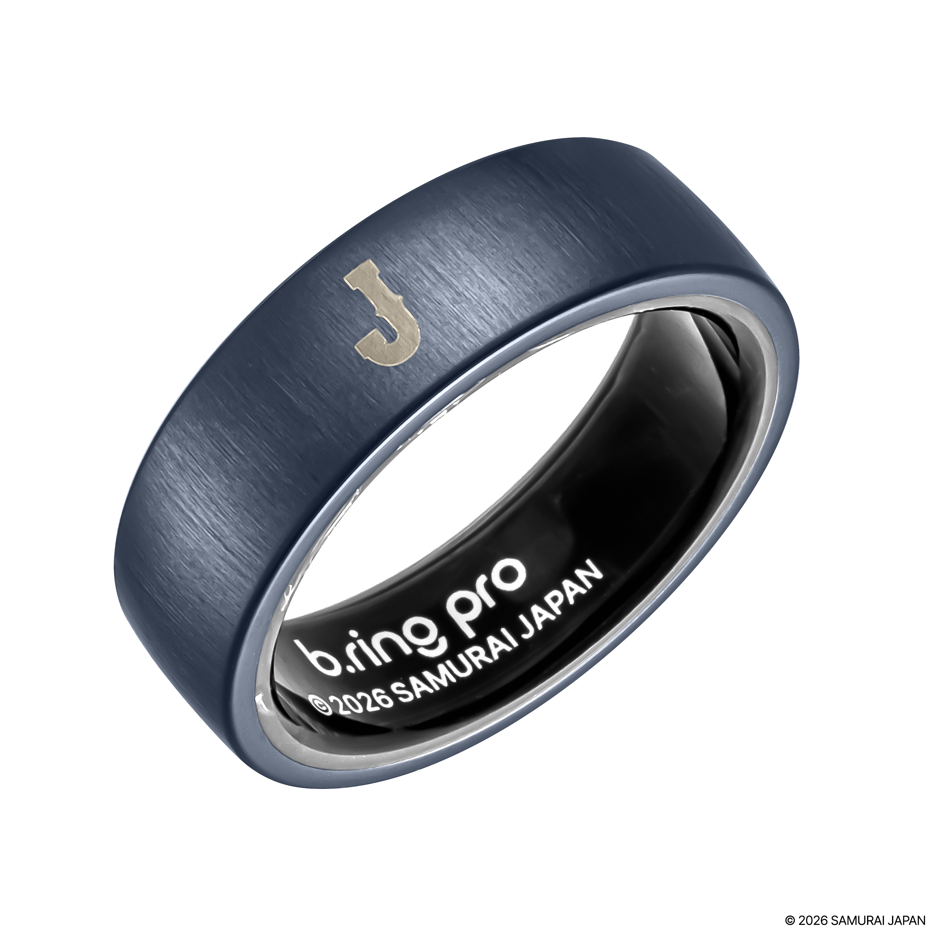 侍ジャパン×b.ring コラボ スマートリング ステンレススチール 数量限定品 国内正規品 正規販売店 bring WBC ブリング サムライジャパン スマート リングの画像