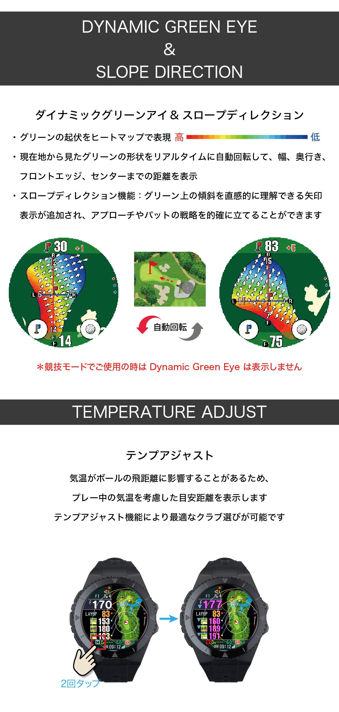 ShotNavi Exceeds GPSウォッチ ShotNavi Shot Navi EXCEEDS Black GPSウォッチ 腕時計型 GPS