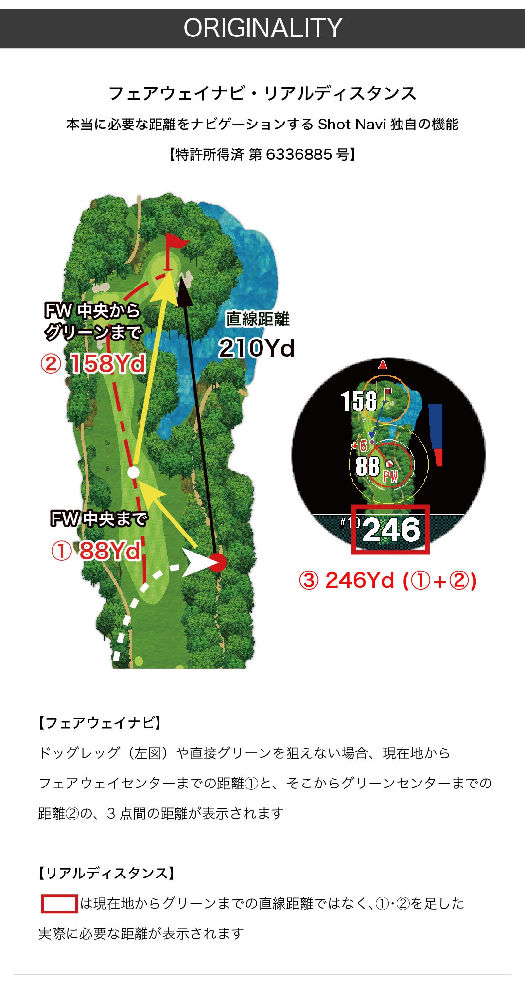 Shot Navi EXCEEDS White GPSウォッチ 腕時計型 GPSゴルフナビ GPS