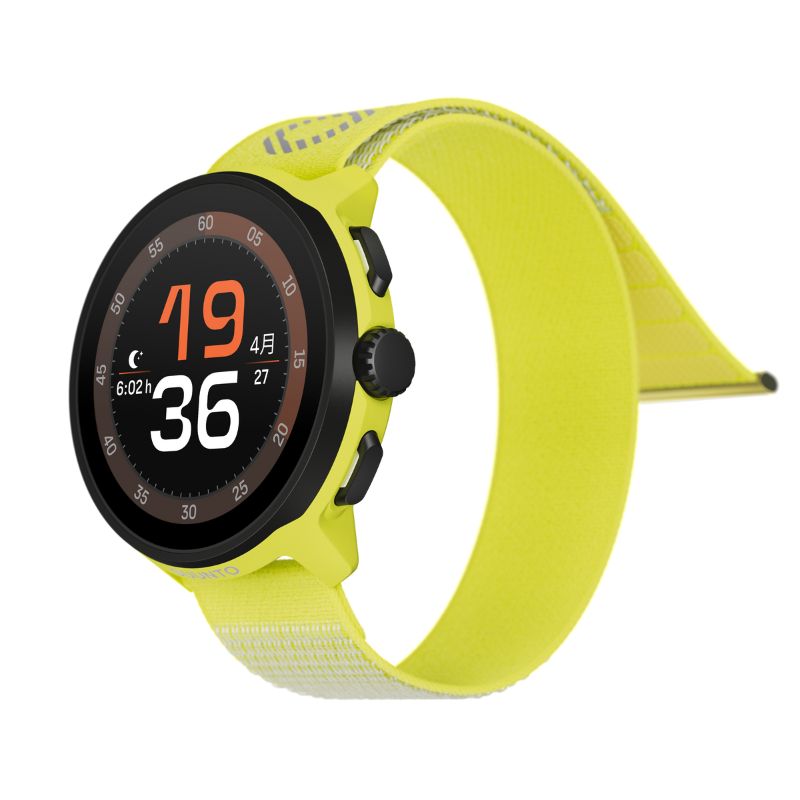 SUUNTO（スント） 保護フィルム付き SUUNTO RUN Lime テキスタイル
