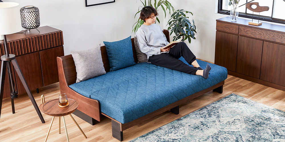 大塚家具 ソファベッド ドロシー2(幅180.5cm) 張地全2色 木部全2色