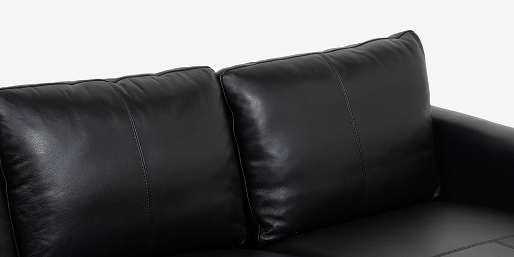 べべ　IDC大塚家具　カウチソファ　本革　ブラック IDC大塚家具 カウチソファ L/S LUXE-01 リュクス L字ソファ 本革