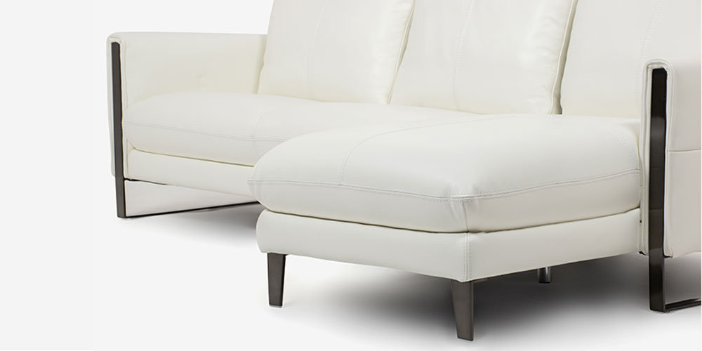 IDC大塚家具　カウチソファ　総本革 大塚家具 カウチソファ 向かって右カウチ 幅225cm L/S58N（エルエス