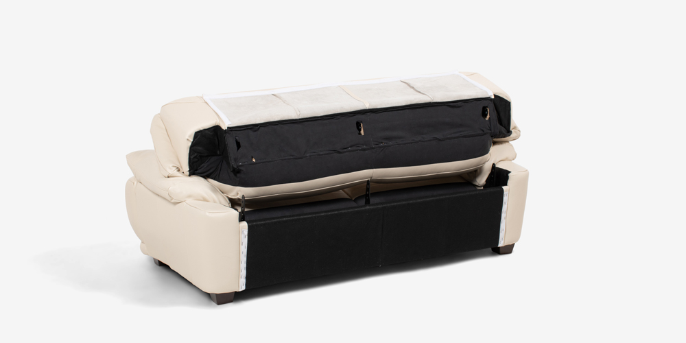 大塚家具/ IDC OTUKA　ソファ 2.5人掛け ソファ 2.5人掛け「レオ」幅165cm #5アイボリー色 脚部全2色