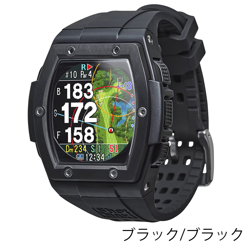 ShotNavi GPSウォッチ GPSナビ gps ゴルフ 時計型 腕時計タイプ 防水 IPX7 ...
