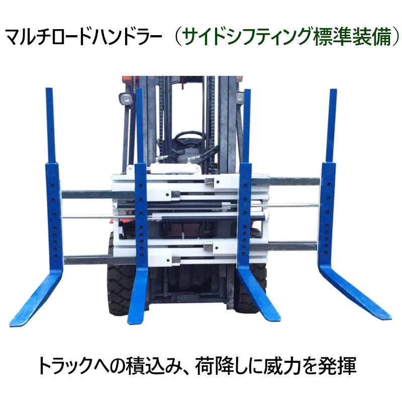 マルチロードハンドラー 3.5Tフォークリフト用 マルチパレットハンドラー B35TGS2800 最大荷重合計2800kg 4本ツメ 4本フォーク :  b35tgs2800 : 一宮自転車ヤフーショップ - 通販 - Yahoo!ショッピング