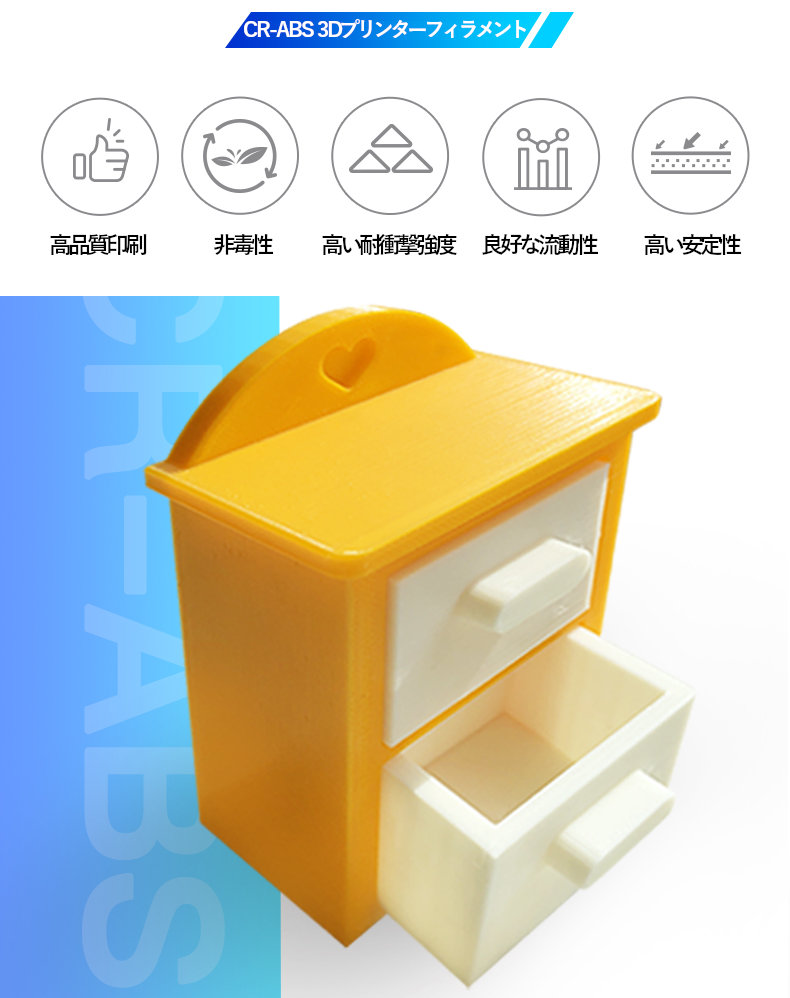 3Dプリンター用フィラメントABSグレー,灰色
