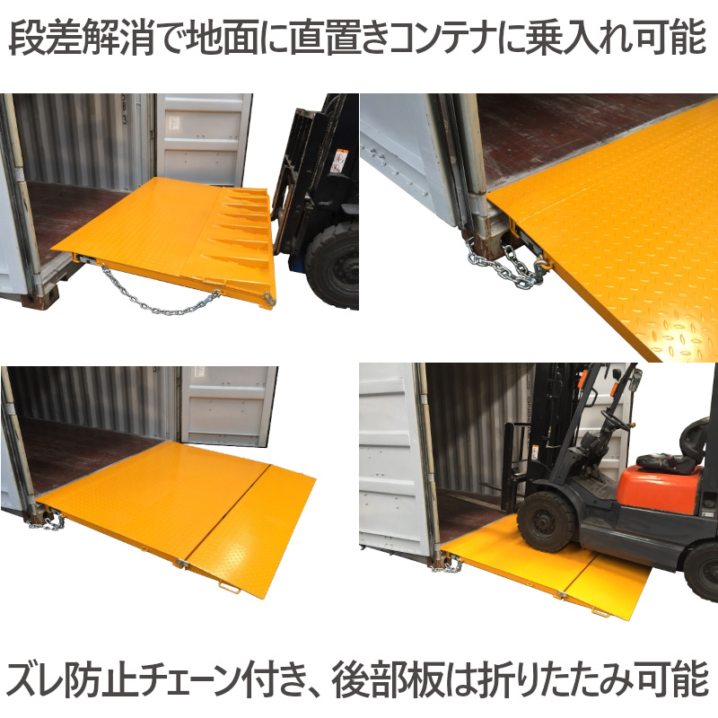 フォークリフトスロープ コンテナスロープ 耐荷重6.5t プラット フォークリフトスロープ コンテナスロープ 耐荷重6.5t プラット
