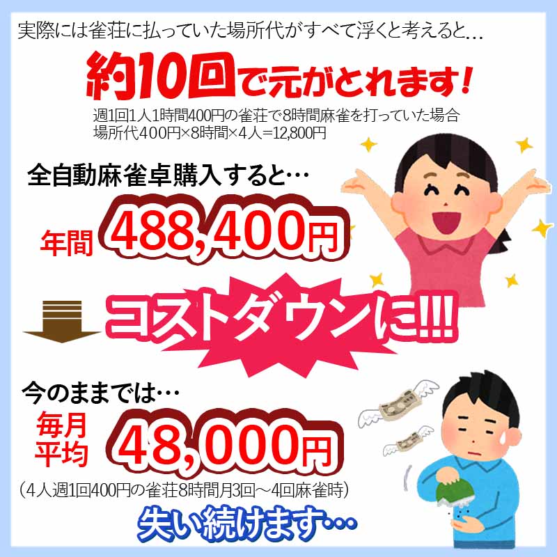 全自動麻雀卓 座卓 点数表示om-jf-c1