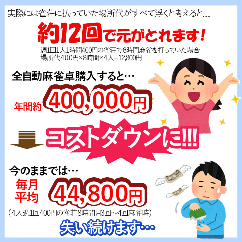 全自動麻雀卓 座卓 点数表示om-jf-s