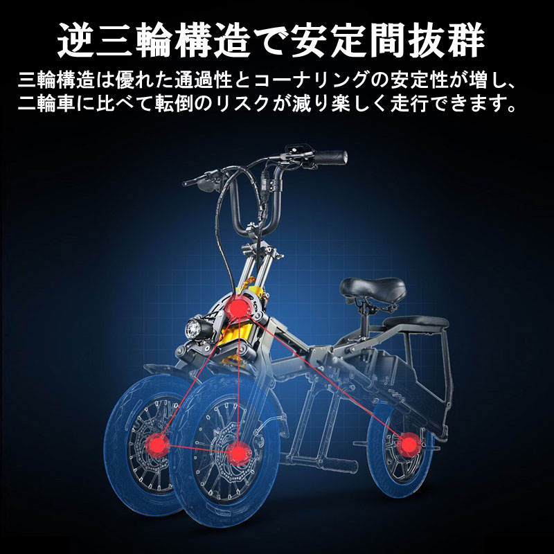 E-BIKE 自転車 折りたたみフル電動自転車 充電器付き（直引き取りのみ