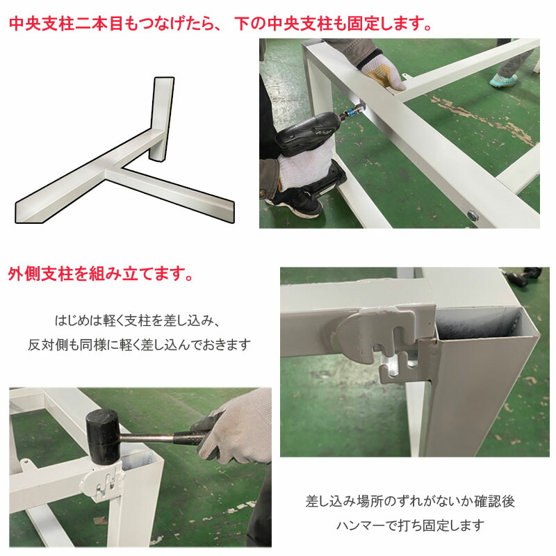 中量作業台 W1400xD750xH740mm 耐荷重800kg 大型 事務机 デスク 検品台