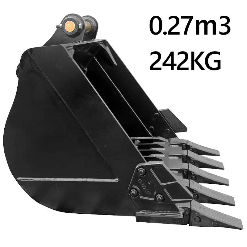 スケルトンバケット ピン径50mm 0.27m3クラス 網目80×80 油圧